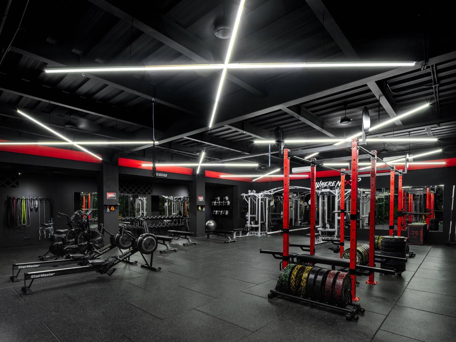 Private gym at the villa